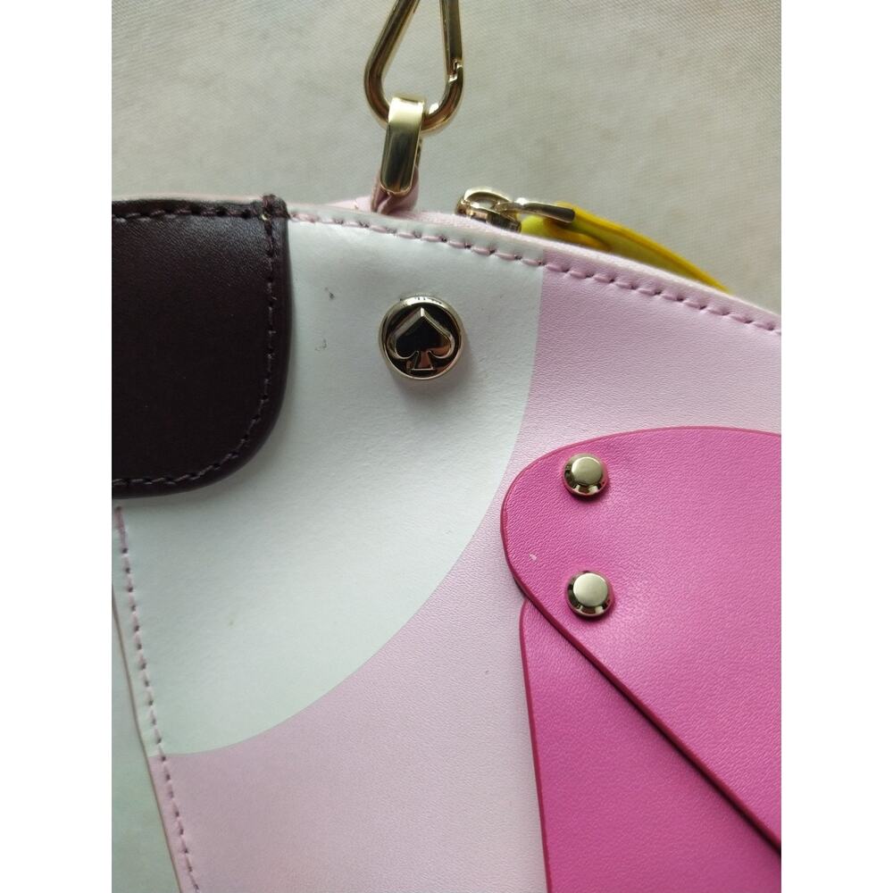 Kate Spade New York Flock Party Multicolor Parrot Leather Zipper Crossbody Bag - Picture 15 of 16